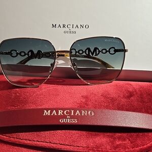Marciano Black and Gold Sunglasses